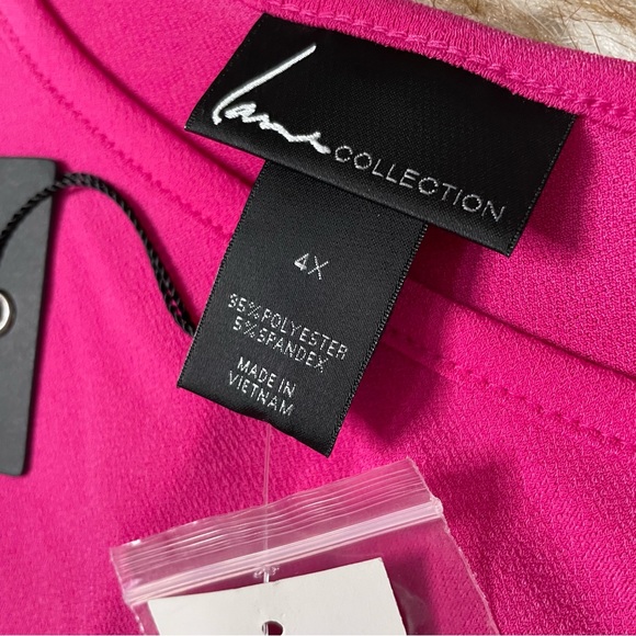 Lane Bryant bubblegum pink dolman button down sleeve blouse - Picture 6 of 6